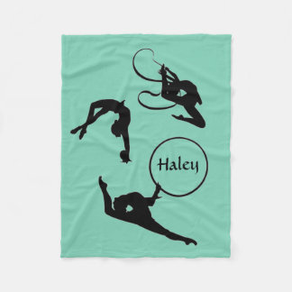 Personalised Rhythmic Gymnastics fleece blanket