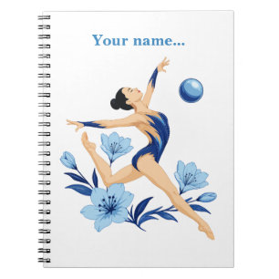 Personalised Rhythmic Gymnastics Spiral Notebook