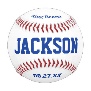 Personalised Ring Bearer Proposal Ring Bear Gift Baseball