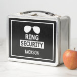 Personalised Ring Bearer Ring Security Briefcase Metal Lunch Box<br><div class="desc">Personalised Ring Bearer Ring Security Briefcase</div>
