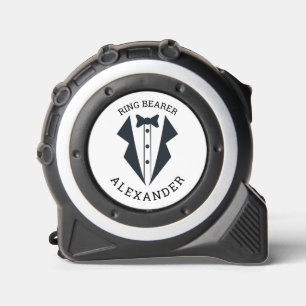 Personalised Ring Bearer Tuxedo Black White 1