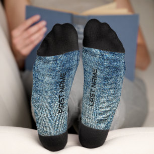 Personalised Ripped Jeans Socks
