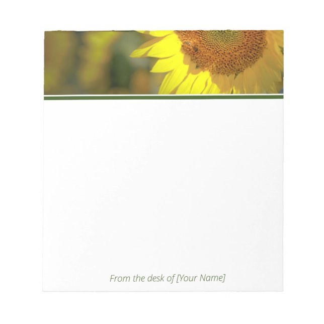 Personalised "Rise and Shine" notepad (Front)