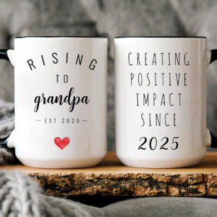 Personalised Rising to Grandpa Mug