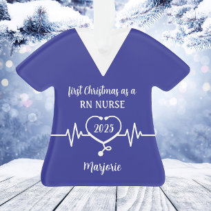 Personalised RN Nurse Christmas Ornament