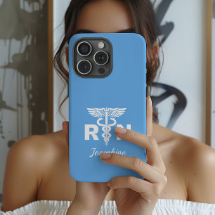 Personalised RN Nurse Phone Case, RN Nurse Gift iPhone 15 Pro Case