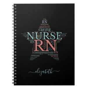 Personalised RN Nurse Star Custom Notebook