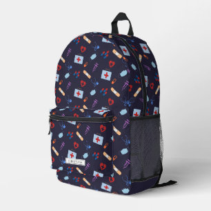 Personalised RN Nursing Med School Student Pattern Printed Backpack