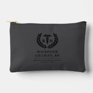 Personalised RN Nursing School Graduation Elegant Accessory Pouch