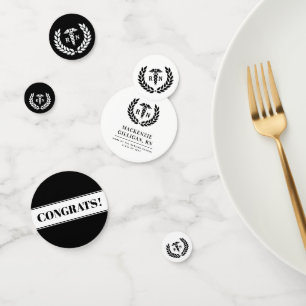 Personalised RN Nursing School Graduation Elegant Confetti