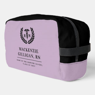 Personalised RN Nursing School Graduation Elegant Dopp Kit