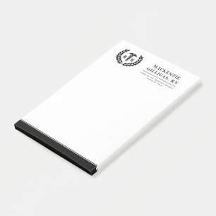 Personalised RN Nursing School Graduation Elegant Post-it Notes