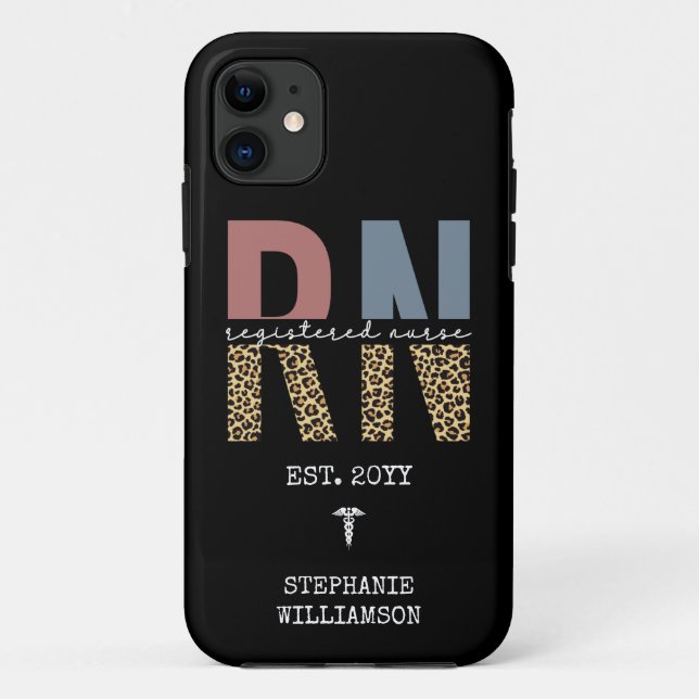 Personalised RN Registered Nurse Graduation Case-Mate iPhone Case (Back)