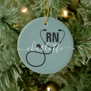 Personalised RN Registered Nurse Graduation Ceramic Ornament