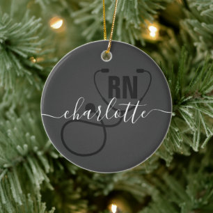 Personalised RN Registered Nurse Graduation Ceramic Ornament