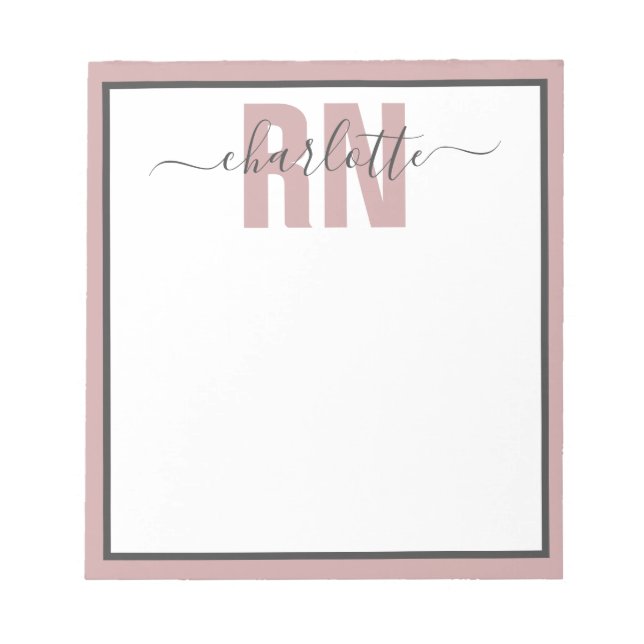 Personalised RN Registered Nurse Graduation Gifts Notepad (Front)