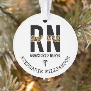 Personalised RN Registered Nurse Graduation Gifts Ornament