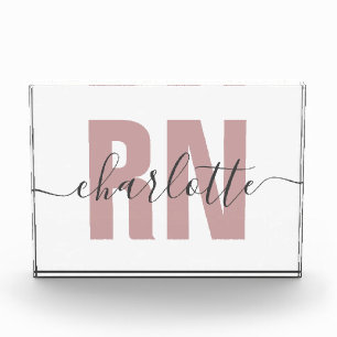 Personalised RN Registered Nurse Graduation Gifts Photo Block