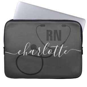 Personalised RN Registered Nurse Graduation Laptop Sleeve