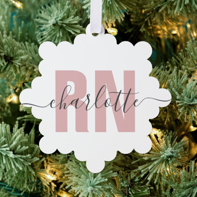 Personalised RN Registered Nurse Graduation Tree Decoration Card (Insitu (Tree))