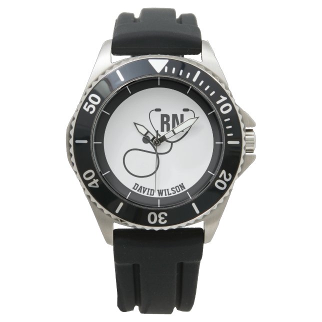 Personalised RN Registered Nurse Graduation Watch (Front)