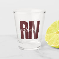 Personalised RN Registered Nurse White & Maroon