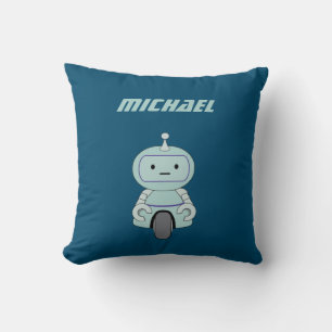 Personalised Robot Illustration Cushion