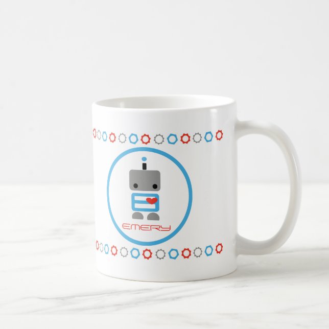 Personalised Robot Mug (Right)