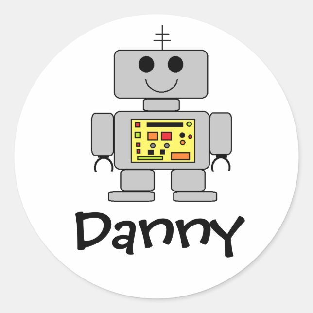 Personalised "Robot" Stickers (Front)