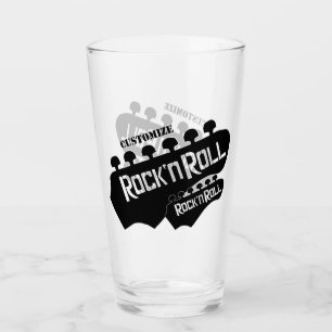 Personalised Rock & Roll Glass