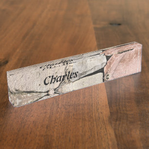 Personalised Rock Wall Nameplate