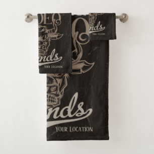 Personalised Rodeo Old West Steer Roping Legends Bath Towel Set