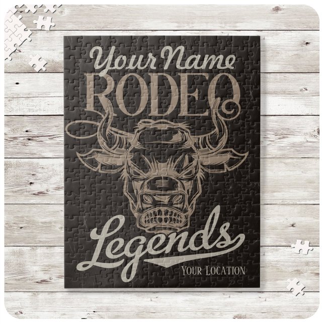Personalised Rodeo Old West Steer Roping Legends  Jigsaw Puzzle (Creator Uploaded)