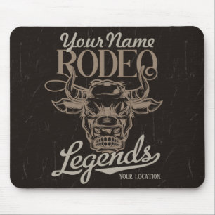 Personalised Rodeo Old West Steer Roping Legends Mouse Pad