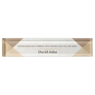 Personalised Role Model Supervisor gift Nameplate