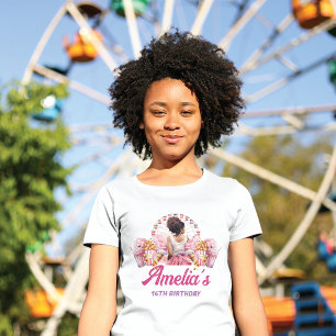 Personalised Rollercoaster Party African American T-Shirt
