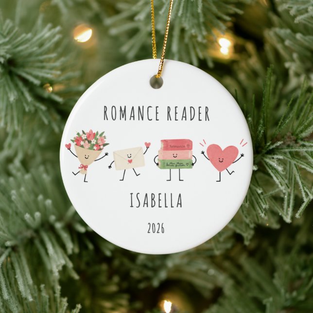 Personalised Romance Reader Ornament (Tree)