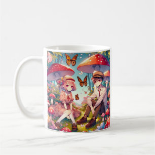 Personalised Romantic Anime Couple  Coffee Mug