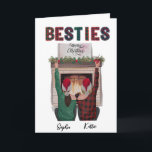 Personalised Romantic Christmas Card For Besties<br><div class="desc">A "Personalised Romantic Christmas Card for Besties" is a unique and heartfelt way to celebrate your close friendship during the holiday season. This card can be customised with a romantic message, special memories, or other personal details that reflect the deep bond and love between you and your best friends. It's...</div>