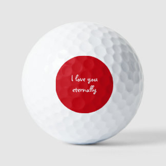 Personalised, Romantic, Eternal Love  Golf Balls