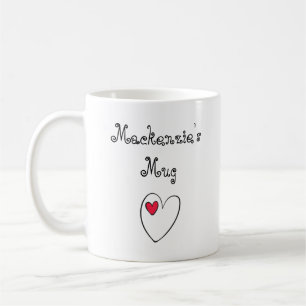 Personalised Romantic Heart Coffee Mug