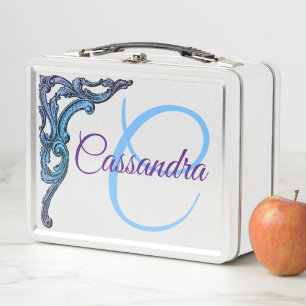 Personalised Romantic Pastel Steampunk Metal Lunch Box