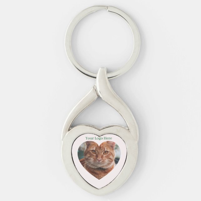 Personalised Romantic Photo Keyring (Front)