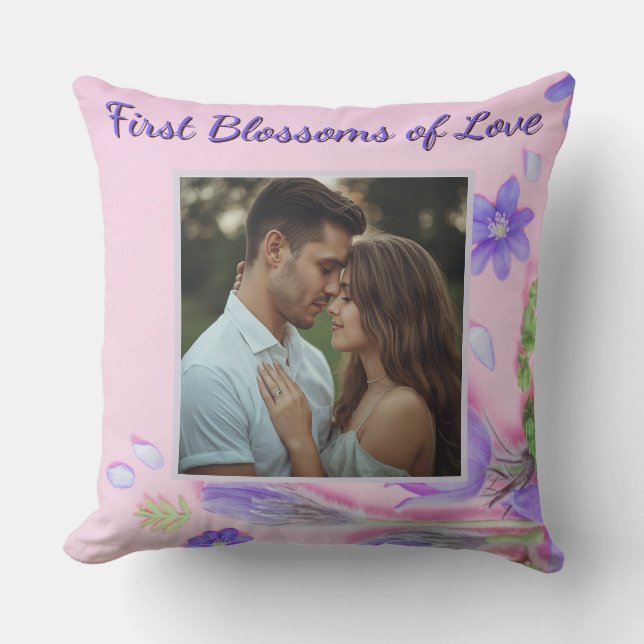 Personalised Romantic Pillow – Custom Couple Photo (Front)
