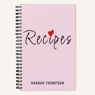 Personalised Romantic Recipes Write your own Notebook