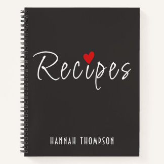 Personalised Romantic Recipes Write your own Notebook