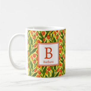 Personalised Romantic Spring Girly Flowers Coffee Mug