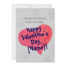 Personalised Romantic Valentine's Day Card