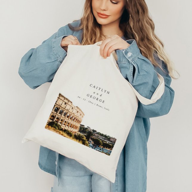 Personalised Rome, Italy Wedding Tote Bag (Creator Uploaded)