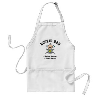 Personalised Rookie Dad Gift Standard Apron
